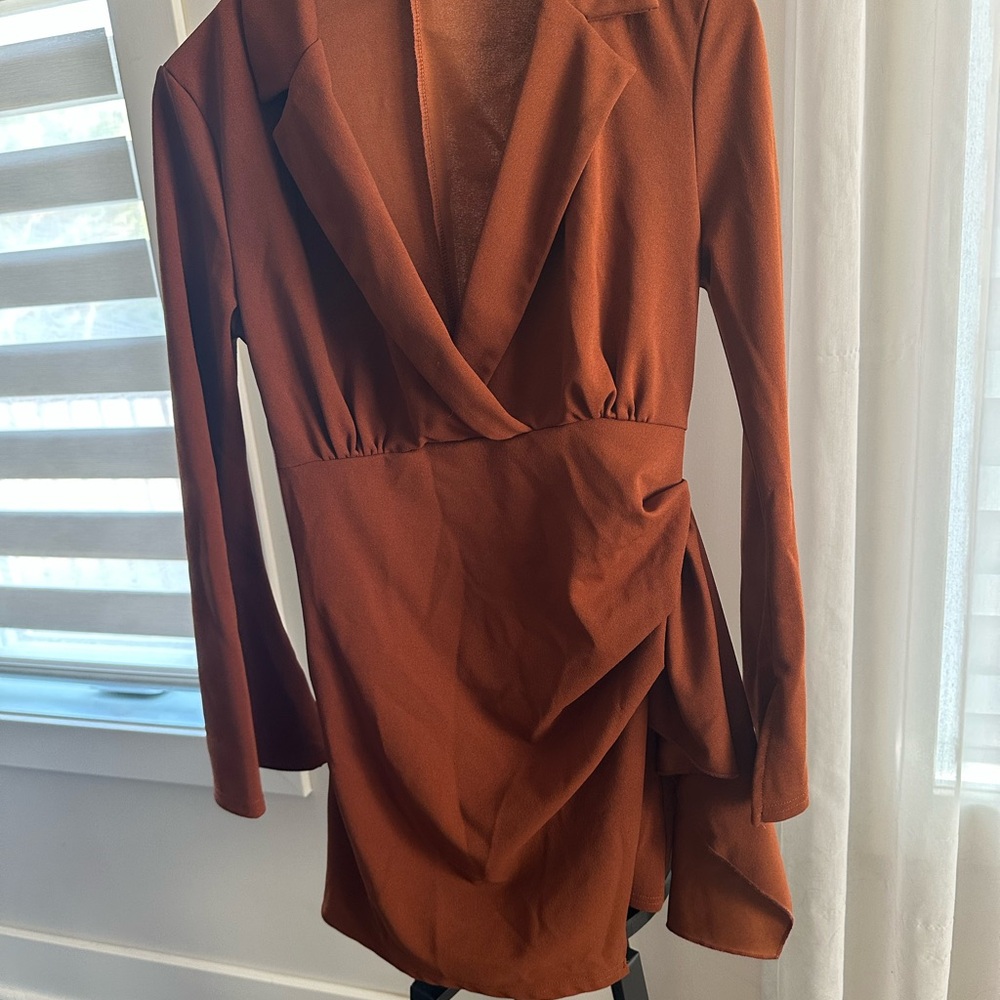 SHEIN Burnt Orange Knit Top